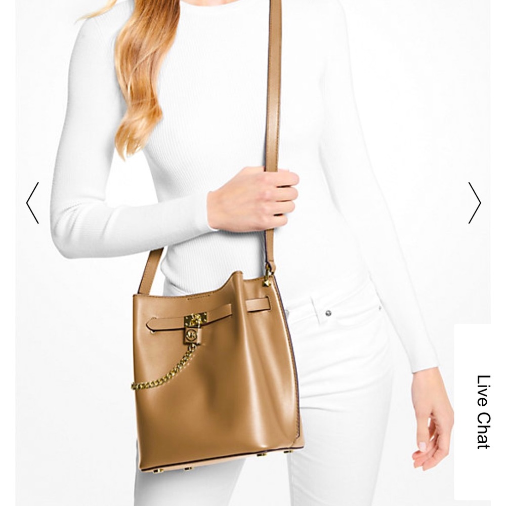 NWT MICHAEL KORS Hamilton Legacy Medium Leather Messenger Bag